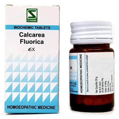 Buy Drwillmar Schwabe Calcarea Fluorica Biochemic 6x Tablets 20 Gm