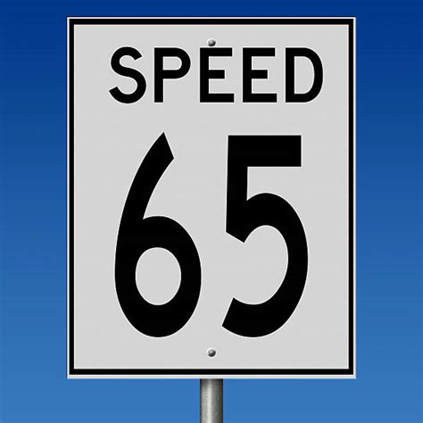 60 Speed Limit Sign 65 Miles Per Hour Stock Photos Pictures And Royalty