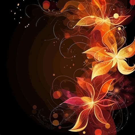 Premium Vector Abstract Flowers Vector