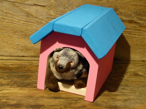 Wooden Toy Dog House Girls Stuffed Animal House Guinea Pig