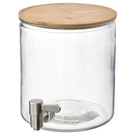 Ikea 365 Jar With Tap Bamboo Clear Glass Ikea