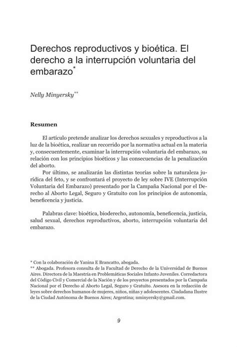 Pdf Derechos Reproductivos Y Bioética El Derecho A La · Ción Y Distribución De Recursos