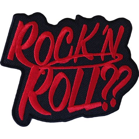 Rock N Roll Iron On Patch And Sew On T Shirt Clothes Bag Music