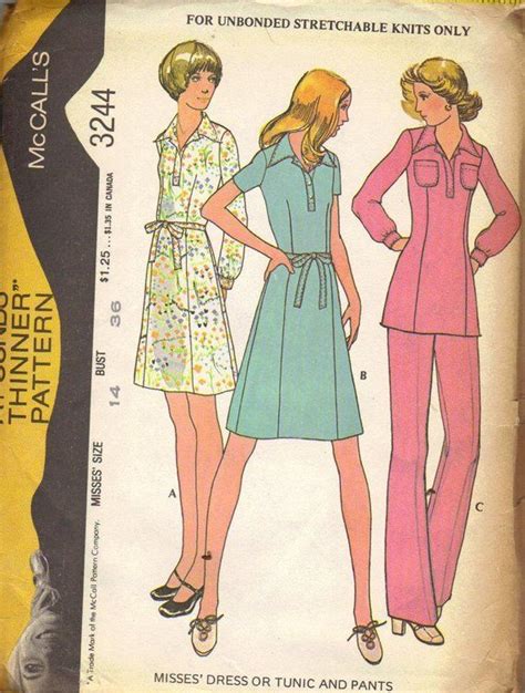 S Classic Shirt Dress Vintage Mccall S Sewing Pattern Wide Collar