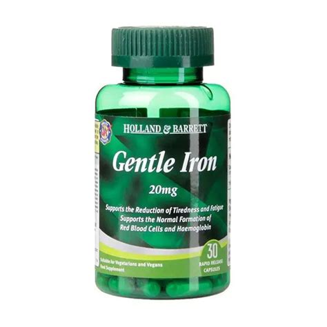 Диетическая добавка минералы в капсулах Holland & Barrett Gentle Iron ...
