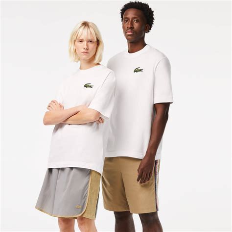 Lacoste Logo Cotton T Shirt White • Se Priser Nu