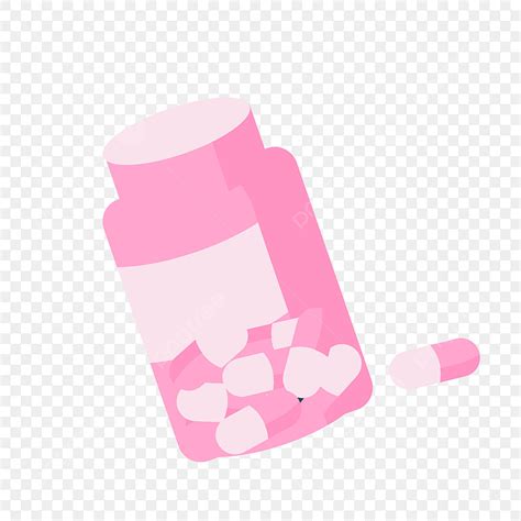 Medical Medicine Png Picture Pink Medicine Bottle Medical Element Pink Creative Medical Png