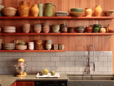 How To Decorate Floating Shelves In A Kitchen