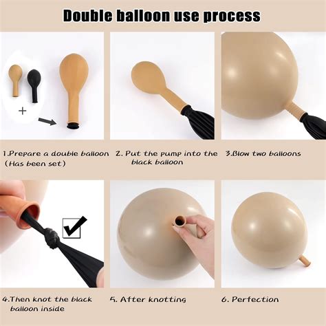 Guirnalda De Arco De Globos Nude Doble Relleno Color Rubor Marr N Beige Crema Dorado