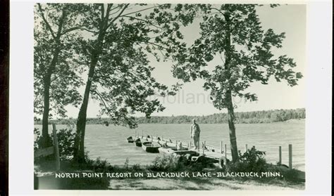 Blackduck, MN, Blackduck Lake, North Point Resort, ca 1950 | Ren Holland's Website