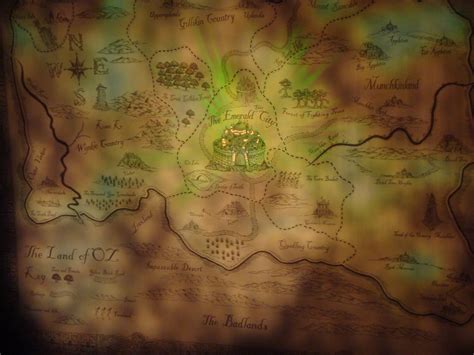 The Land Of Oz Map We Went To See Wicked The Untold Story Flickr