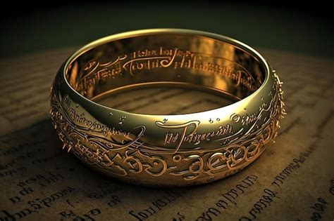 Premium AI Image | One Ring from lord of the rings