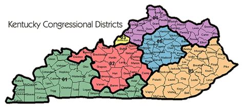 Kentucky State Representatives Districts Map