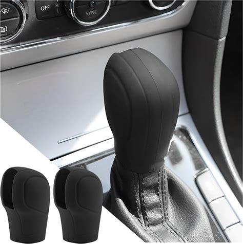 Amazon Aicel Pcs Car Gear Shift Knob Cover Elastic Silicone Car