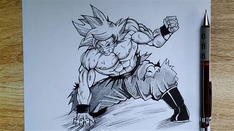 How to Draw Goku True Ultra instinct | step by step drawing tutorial ...