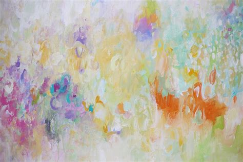 Soft Color Abstract Painting contemporary Wall Artcolorful - Etsy