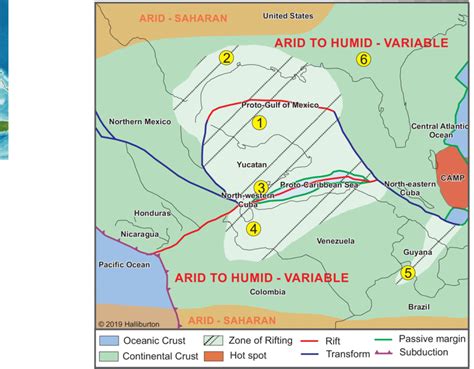 A Schematic Palinspastic Map Showing The Suggested Setting Of The