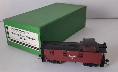 ho brass overland rutland caboose cp  auction