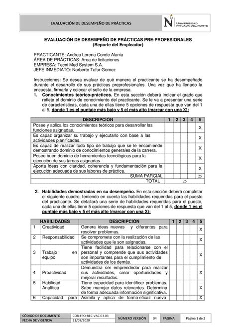 EFA PPP Condealaniaandrealorena EVALUACIÓN DE DESEMPEÑO DE PRÁCTICAS