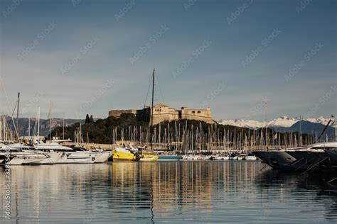 Antibes France February Beautiful View Yachts In Port