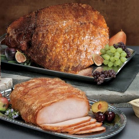 Honey Baked Full Ham Turkey Duo Baking With Honey Oven Roasted