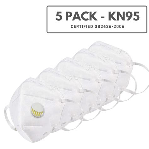 5 Pack Kn95 Disposable Face Mask Gb2626 2006 Coga Canada