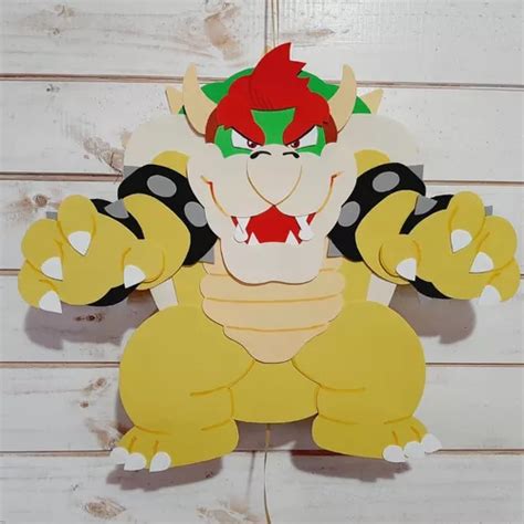 Pi Ata Bowser Mario Bros Artesanal En Goma Eva En Bella Vista