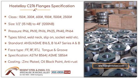 Hastelloy C Flanges Alloy C Blind Slip On Forged Flange