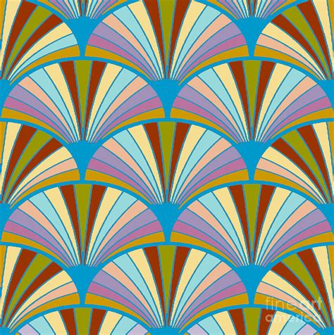 Art Deco Fans Digital Art By Tracy Leibmann Pixels