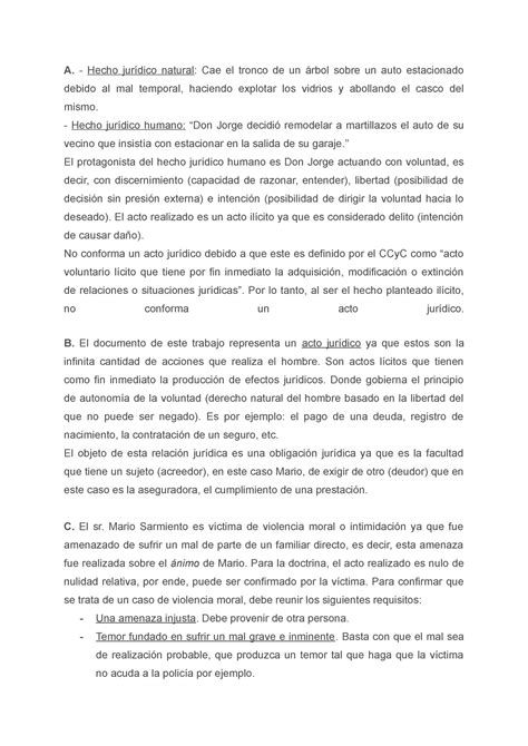 Tp Derecho Privado Trabajo Practico Nro Puntaje A Hecho