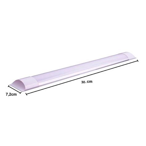 Luminária LED Sobrepor Linear 9W Bivolt Luz Branca Blumenau Santil