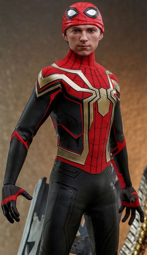 Spider Man No Way Home Spider Man Integrated Suit Deluxe Figur Hot Toys SPACEart