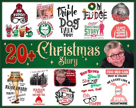 20 Christmas Story Png Bundle Funny Christmas Movie Png - Etsy