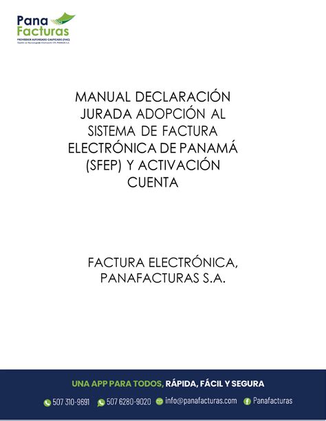 Manual Declaración Activación MANUAL DECLARACIN JURADA ADOPCIN AL