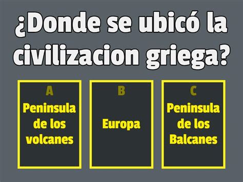 Civilizacion Griega Cuestionario