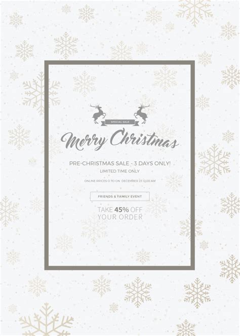 Premium PSD | Christmas sale banner