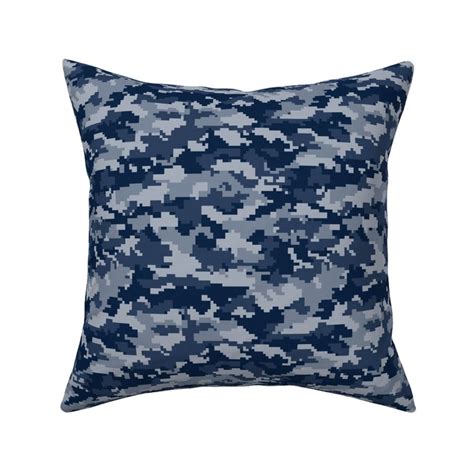 Digital Camouflage - Navy Camouflage - Fabric | Spoonflower