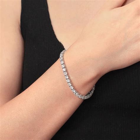 15 Carat Lab Grown Diamond Tennis Bracelet Barkevs