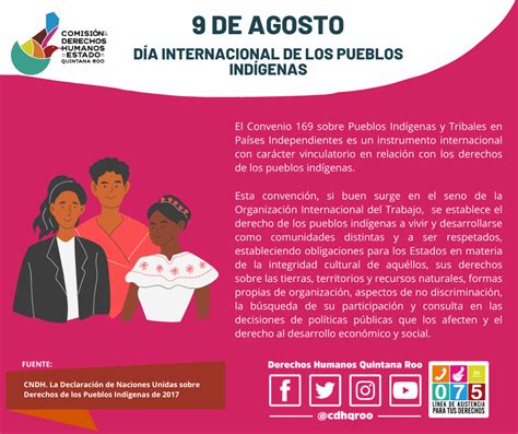 9 De Agosto Día Internacional De Los Pueblos Indígenas Cdheqroo