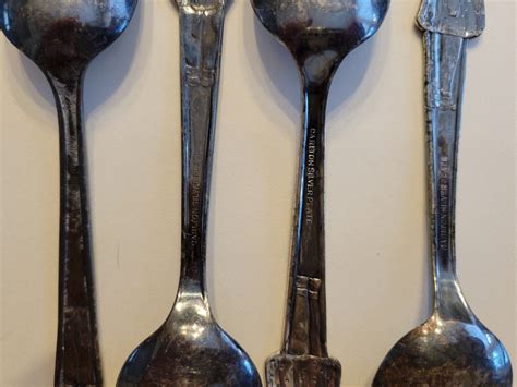 Vtg Carlton Silverplate Dionne Quints 4 Spoon Lot Betty Lou Cecile