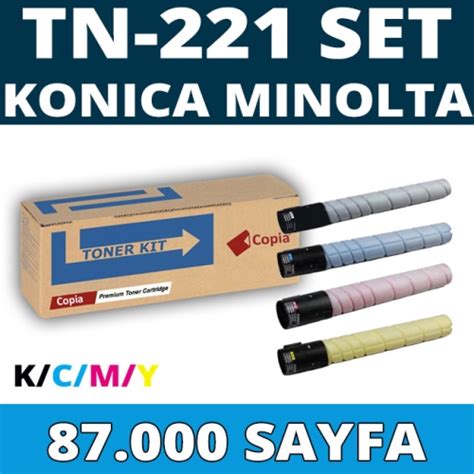 Kopya Copia Ym Tn Set Konica Minolta Develop Tn K Tn C Tn M