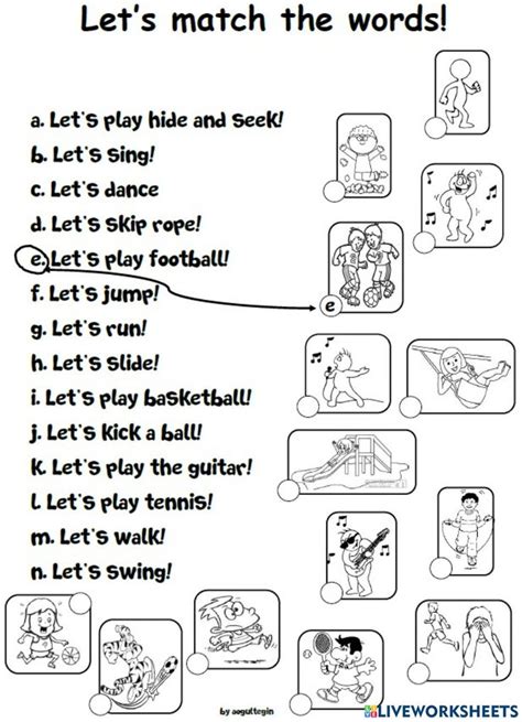 Calming Activities Activities For Kids Esl Character Actions