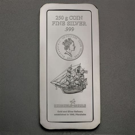 Silber Münzbarren 250g Silberbarren Cook Islands ESG Silberbarren de