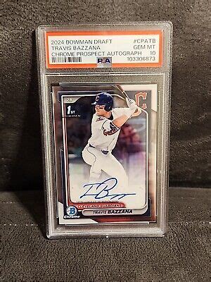 2024 Bowman Draft Travis Bazzana 1st Bowman Auto CPA TB PSA 10 Gem