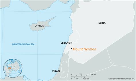 Mount Hermon | Height, Map, & Facts | Britannica