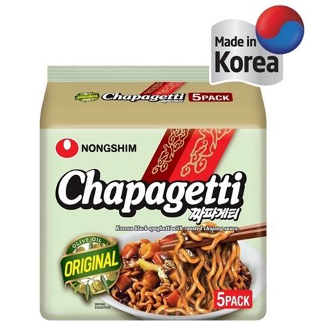 Nongshim Chapagetti Halal Chajangmyun 140g X 5s Korean Chajang Noodle