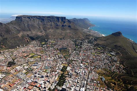 Aerial View Of The City Bowl Cape Town Hiltont Flickr