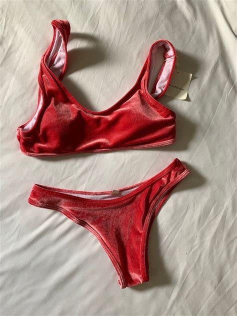 Velvet Bikini On Mercari Velvet Bikini Velvet Swimsuit Bikinis