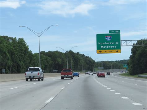 North Carolina Interstate 85 Northbound Cross Country Roads