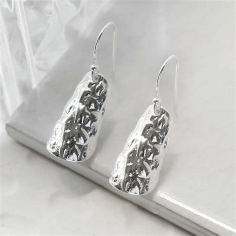 Sterling Silver Pine Earrings Affordable Silver Martha Jackson